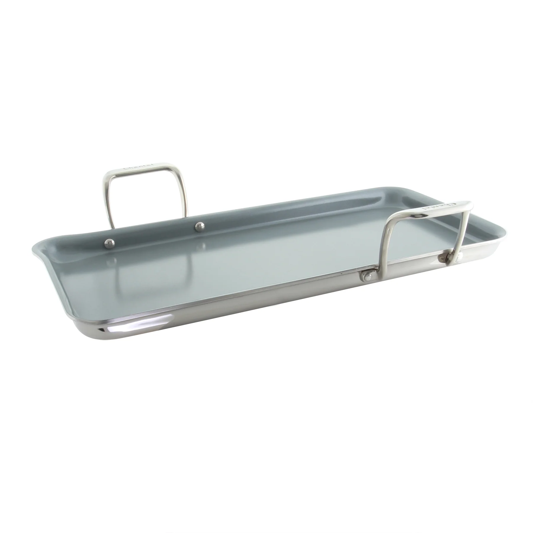 Induction 21 Steel Heavy-Gauge Tri-ply Griddle with Nonstick Coating (19 In. x 9.5 In.) - Image 9