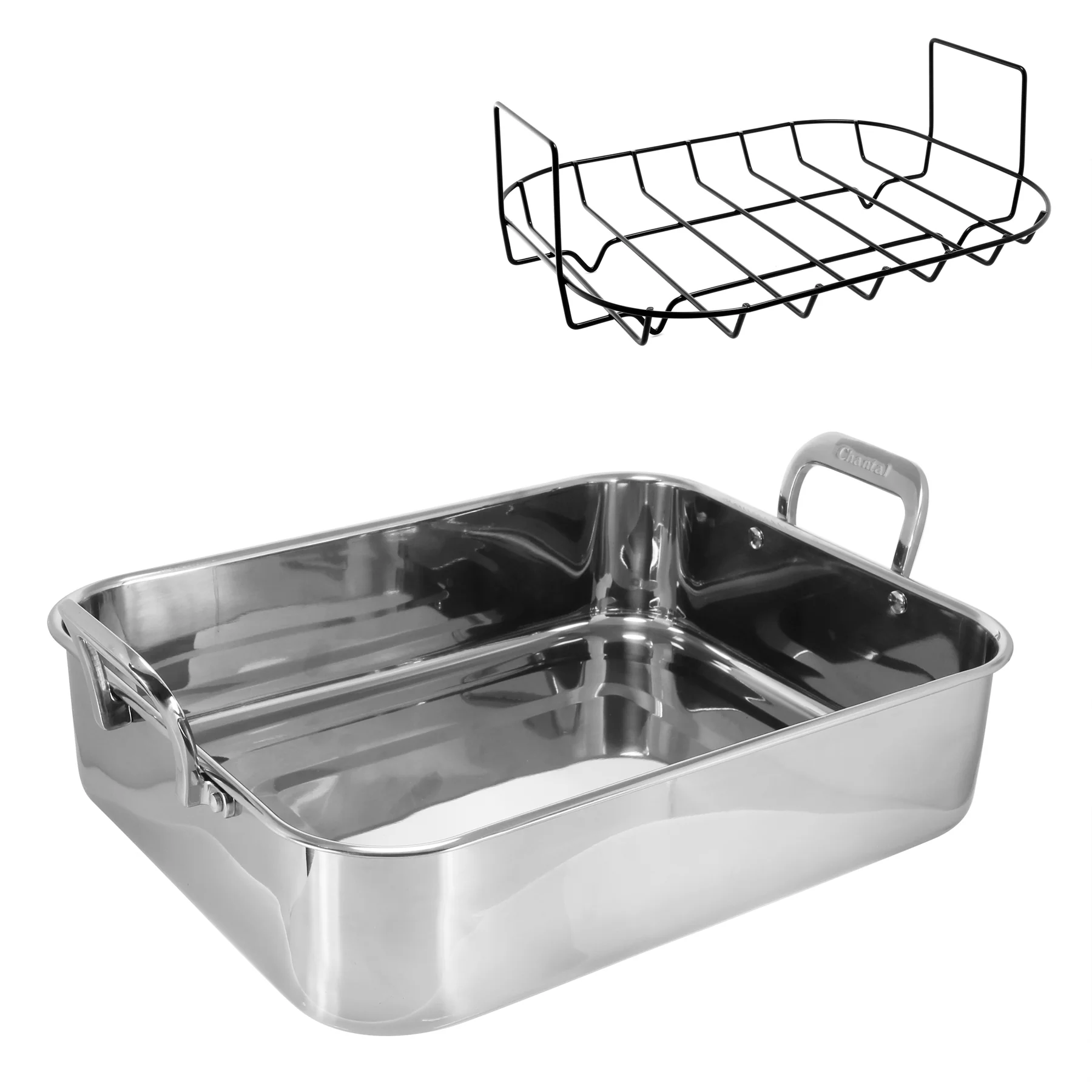 Stainless Steel Roaster with Nonstick Rack - Image 10
